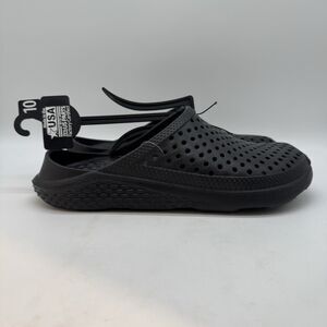 Perforated Water Sport Clogs Men's 10 Black EVA Garden Mule Beachcore Pool Slide